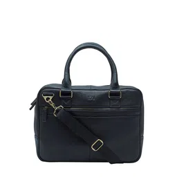 tohl Men Black Leather Laptop Bag-picture-28