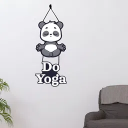 CVANU White & Grey Do Yoga Printed Hanging Wall Decor-picture-14