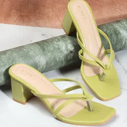 ICONICS Open Toe Block Heels image 2