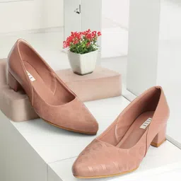 ELLE Pointed Toe Block Pumps image 4