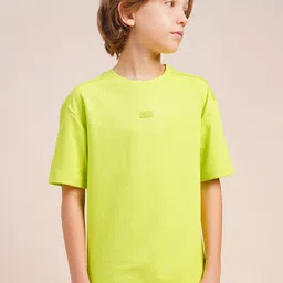 Jack & Jones Junior Boys Solid Round Neck Cotton Relaxed Fit T-shirt-picture-10
