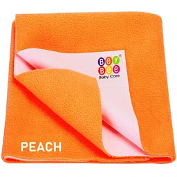 BeyBee Peach-coloured Quick Dry Baby Bed Protector Waterproof Mattress-image-68