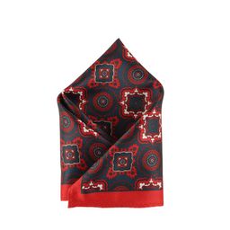 Alvaro Castagnino Men Maroon & Black Printed Pocket Square-picture-20