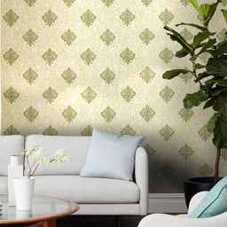 Jaamso Royals Green Ethnic Motifs Self-Adhesive Waterproof Wallpaper-picture-14