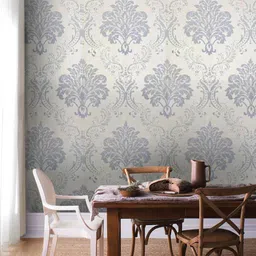 Jaamso Royals Grey Ethnic Motifs Self-Adhesive Waterproof Wallpaper-image-67