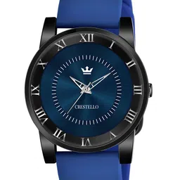 CRESTELLO Men Blue Brass Mother of Pearl Dial & Blue Straps Analogue Watch CR-BK012SLC-BLU-picture-17