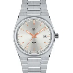 TISSOT Unisex Silver-Toned Dial & Stainless Steel Straps Analogue Watch T1372101103100-picture-11