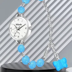 Mikado Women Bracelet Style Straps Analogue Watch Blue Wom-image-2