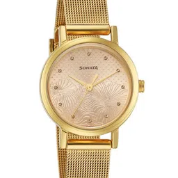 Sonata Women Stainless Steel Bracelet Style Straps Analogue Watch 8174YM05-picture-47