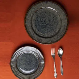 amalfiee Sage 10 Inch Multicolour Ceramic (Set of 2) Dinner Plate image 1