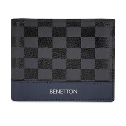 United Colors of Benetton Checked Leather Two Fold Wallet-picture-35
