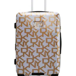 DKNY DECO SIGNATURE Printed ABS Material Hard Sided Medium Trolley Bag - 67 cm-picture-38