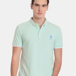 U.S. Polo Assn. Men Polo Collar Slim Fit Cotton T-shirt-picture-43