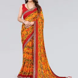 KALINI Ethnic Motifs Printed Zari Saree-picture-38