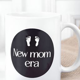 fnp White & Black New Mom Era Printed Ceramic Glossy Mug 325 ml-picture-28