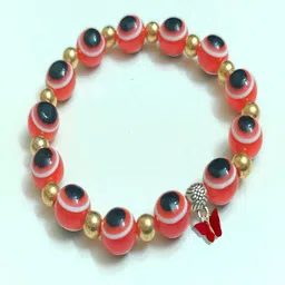 Pinapes Silver Plated Stone Beaded Elasticated Bracelet-picture-19