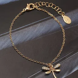 Accessorize London Women Gold-Toned Dragonfly Bracelet-picture-53
