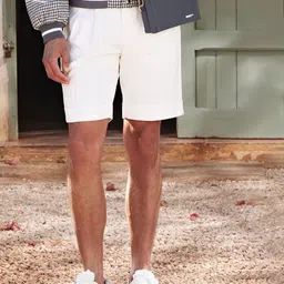 boohooMAN Buckle Detail Pleated Shorts-picture-32