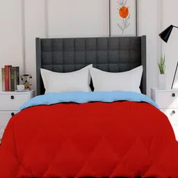 AVI Red & Blue Mild Winter 233 GSM Double Bed Comforter-picture-30
