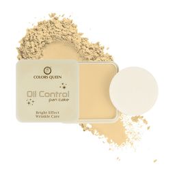 Colors Queen Oil Control Pan Cake Bright Effect Wrinkle Care Compact 15 g - Shade 02-picture-18