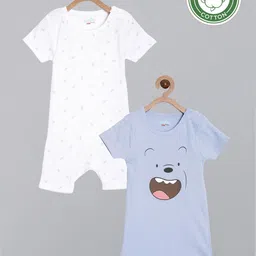 Broon Infant Boys Pack Of 2 Printed Pure Cotton Bodysuits-image-76