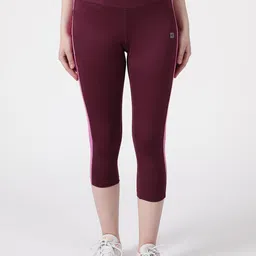 STUDIOACTIV Women Maroon Colourblocked Sports Capris-image-66