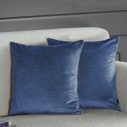 GM Blue Set of 2 Solid Square Cushion Covers-picture-49