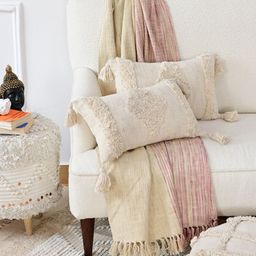 Art Avenue White Set of 2 Embroidered Rectangle Cushion Covers-picture-19