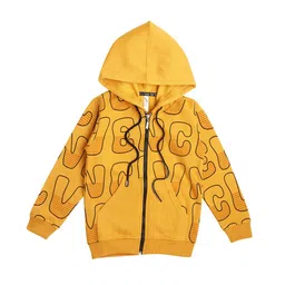 earth conscious Boys Printed Fleece Bomber Jacket-image-99