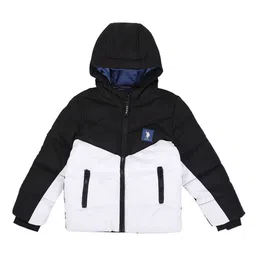U.S. Polo Assn. Kids Boys Colourblocked Hooded Puffer Jacket-picture-53