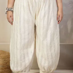 CLORA CREATION PLUS Women Woven Design Loose Fit Cotton Salwar-picture-41
