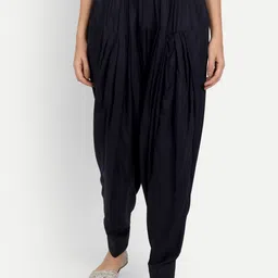 APELLA Women Navy Blue Solid Loose-Fit Salwar-picture-28