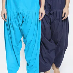 GRACIT Women Pack Of 2 Solid Pure Cotton Salwar-image-42