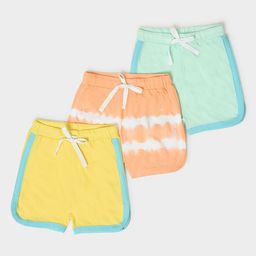 MiArcus Infant Kids Pack Of 3 Tie & Dyed Cotton Shorts-picture-43