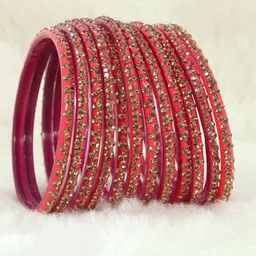 LAVAZZA Set Of 12 Glass Bangles-image-67