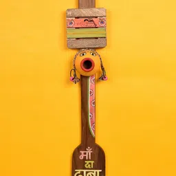 AAKRITI ART CREATIONS Maa Ka Dhaba Handcrafted Wooden Kitchen Decor-picture-18