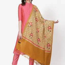 SWI Stylish Ethnic Motifs Embroidered Shawl-picture-35