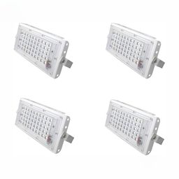 SPARK WORLD White 4 Pieces Textured Square Shaped Outdoor Lamps-picture-40