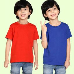 NUSYL Boys Pack Of 2 Round Neck Regular Fit T-shirt-picture-35