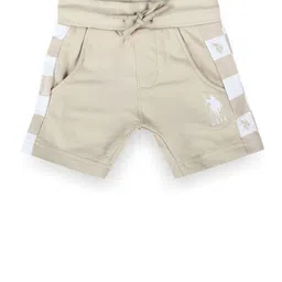 U.S. Polo Assn. Kids Boys Checked Mid-Rise Regular Fit Pure Cotton Shorts-picture-37