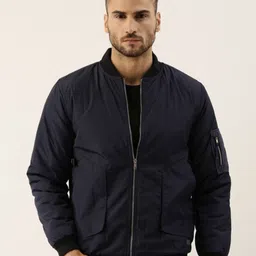 Campus Sutra Checked Windcheater Bomber Jacket-picture-37