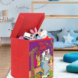 prettykrafts Unisex Red Tom and Jerry Printed Storage Box image 1
