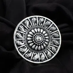 PRIVIU Silver-Plated Adjustable Finger Ring image 1