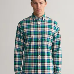 GANT Men Comfort Tartan Checked Cotton Casual Shirt-picture-25