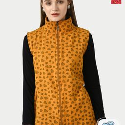 BAESD Pack Of 2 Printed Sleeveless Lightweight Open Front Jacket-picture-34