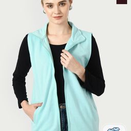 BAESD Pack Of 2 Lightweight Stand Collar Pure Fleece Open Front Jacket-picture-15
