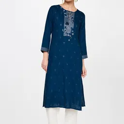 Global Desi Embroidered Thread Work Kurta-image-48