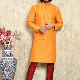 RANAK Men Floral Thread Work Kurta-picture-29