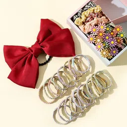 Shining Diva Fashion Girls 25-Pcs Ponytail Holders-picture-17