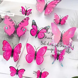 Yellow Chimes Women Set of 12 Butterfly Hair Clips-image-38